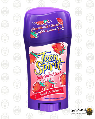 استیک ضد تعریق زنانه لیدی اسپید استیک مدل تین اسپریت با رایحه توتفرنگی (Teen Spirit)