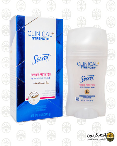 استیک ضد تعریق کلینیکال زنانه سکرت مدل پودر پروتکشن (Secret Clinical Strength)