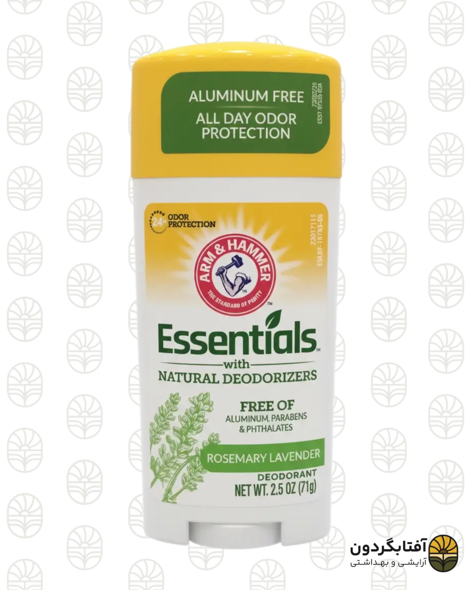 دئودورانت طبیعی آرم اند همر مدل اسنشالز رزماری و اسطوخودوس (Arm & Hammer Essentials)