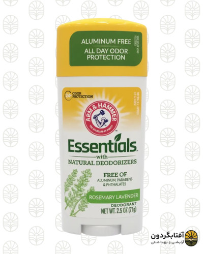 دئودورانت طبیعی آرم اند همر مدل اسنشالز رزماری و اسطوخودوس (Arm & Hammer Essentials)