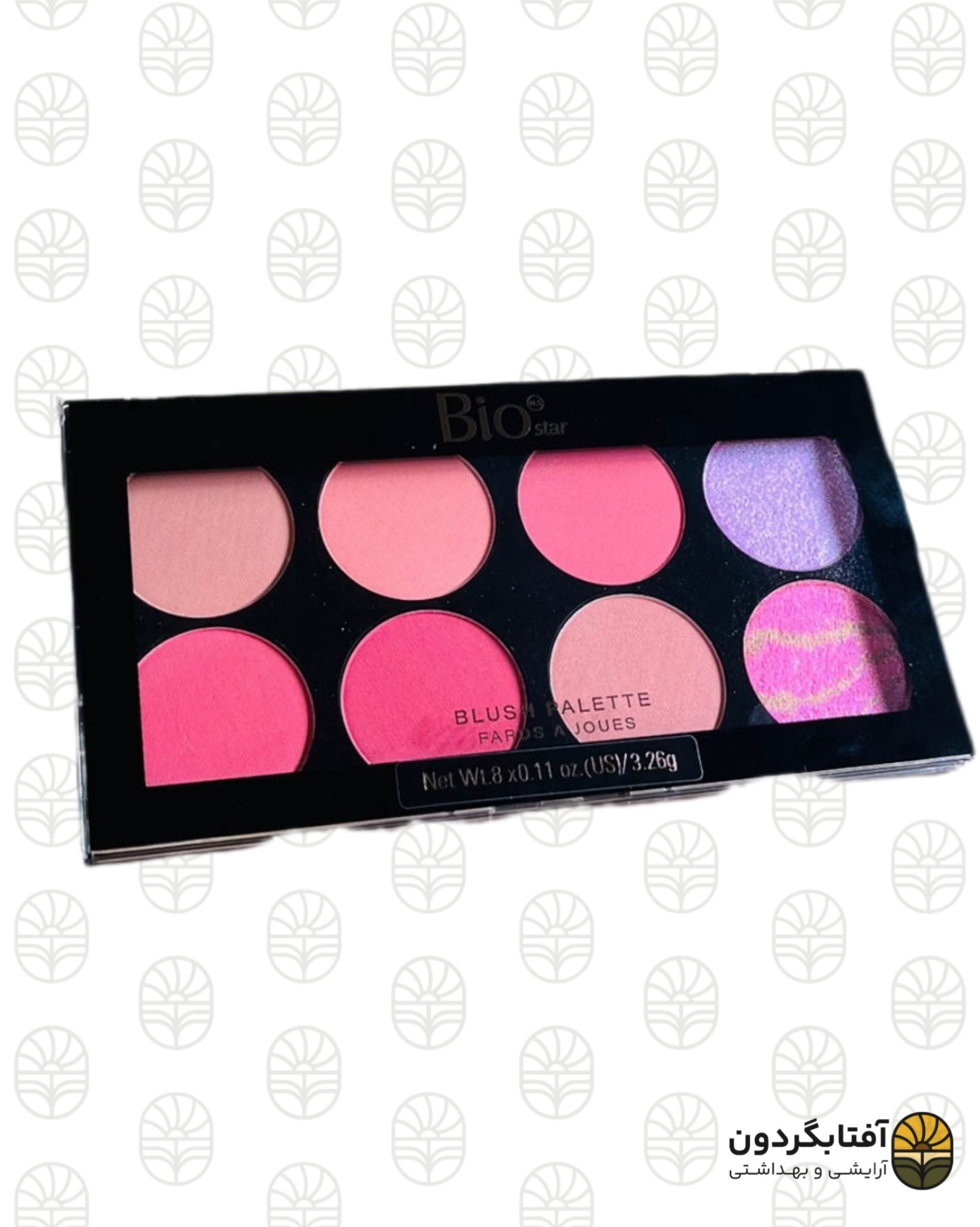پلت رژگونه ۸ رنگ بیواستار (Bio Star) - مدل Ultra Blush Palette