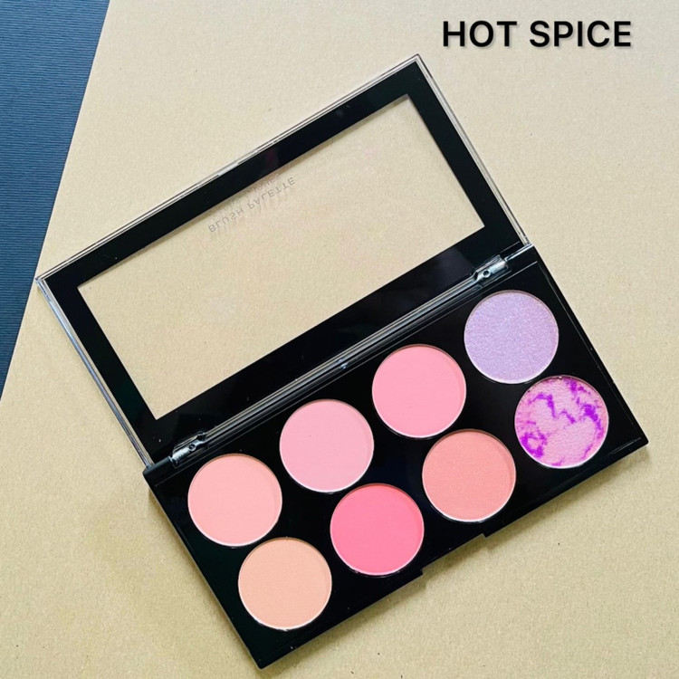 پلت رژگونه ۸ رنگ بیواستار (Bio Star) - مدل Ultra Blush Palette