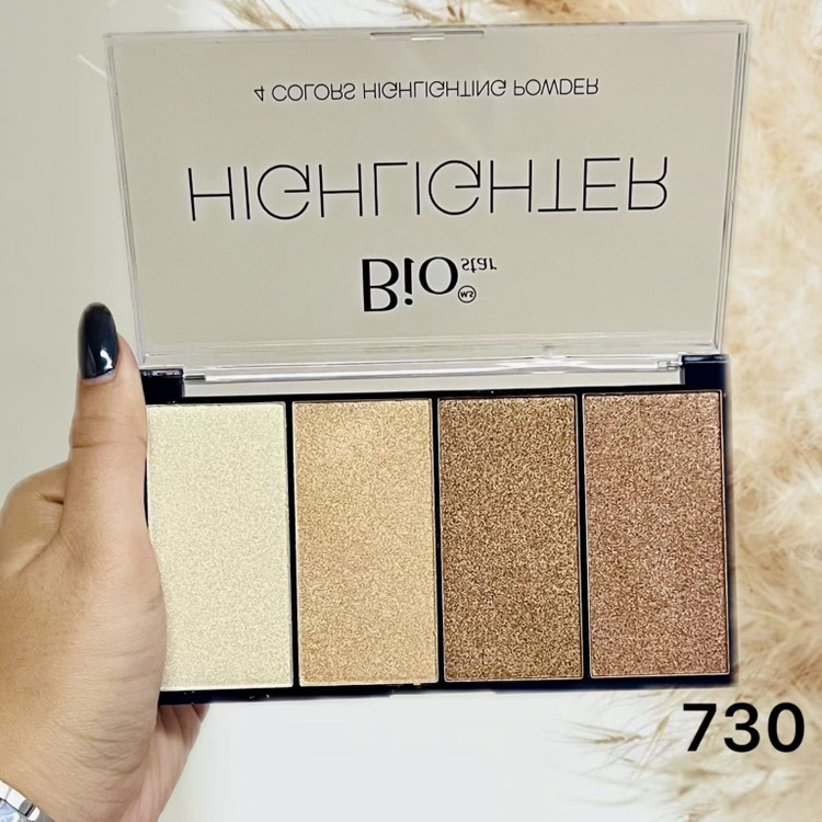 پالت هایلایتر ۴ عددی بیواستار (Bio Star) - مدل Highlighting Powder