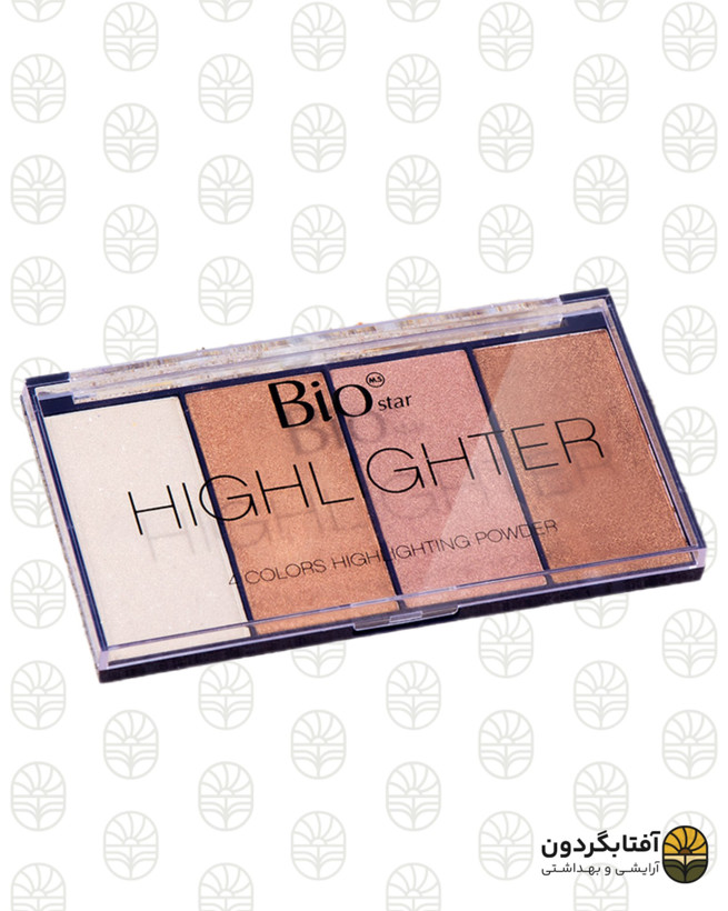پالت هایلایتر ۴ عددی بیواستار (Bio Star) - مدل Highlighting Powder