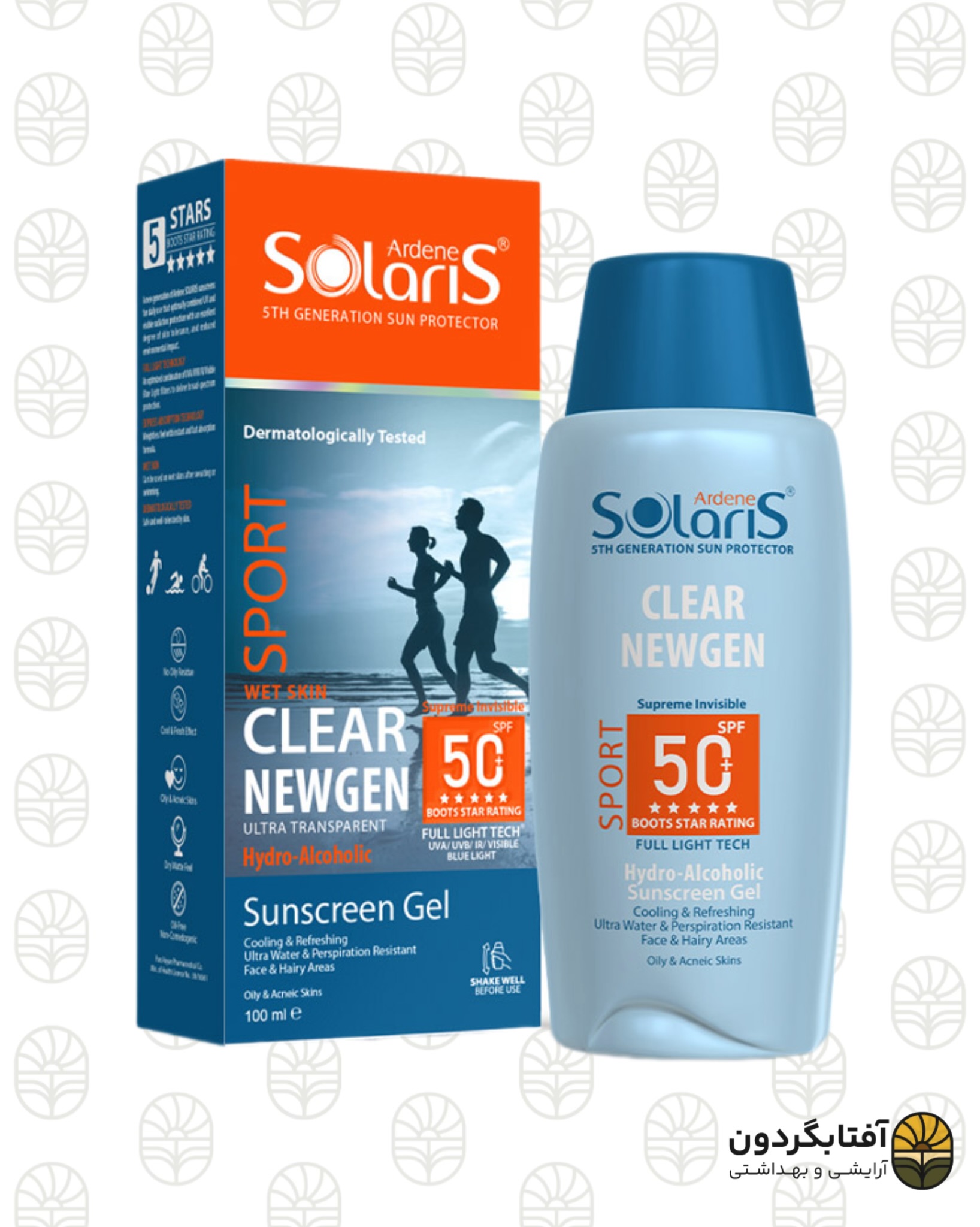 ژل ضد آفتاب ورزشی آردن سولاریس (SPORT CLEAR NEWGEN) - بی‌رنگ