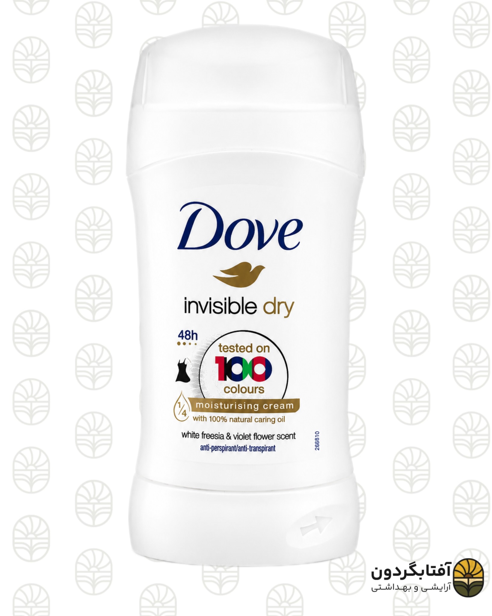 استیک ضد تعریق زنانه داو ۱۰۰رنگ مدل Invisible Dry (با فرمول مراقبتی)