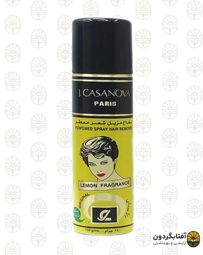 اسپری موبر معطر جیکازانووا (J.Casanova) با رایحه لیمو حجم ۱۵۰ گرم