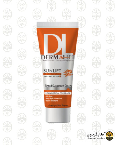 کرم ضد آفتاب رنگی درمالیفت SPF 50+ | شماره 2 نچرال بژ | فاقد چربی (مخصوص پوست چرب)